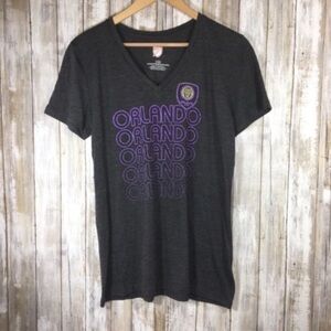 MLS Orlando City Grey & Purple Tee